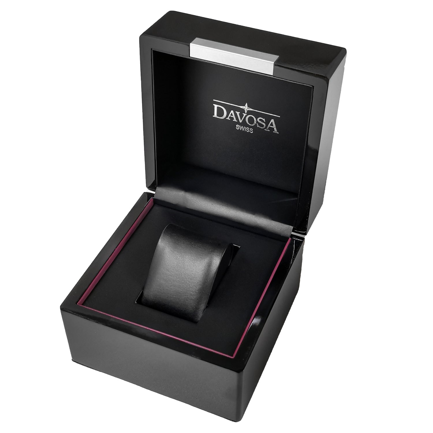 Black leather watch online box